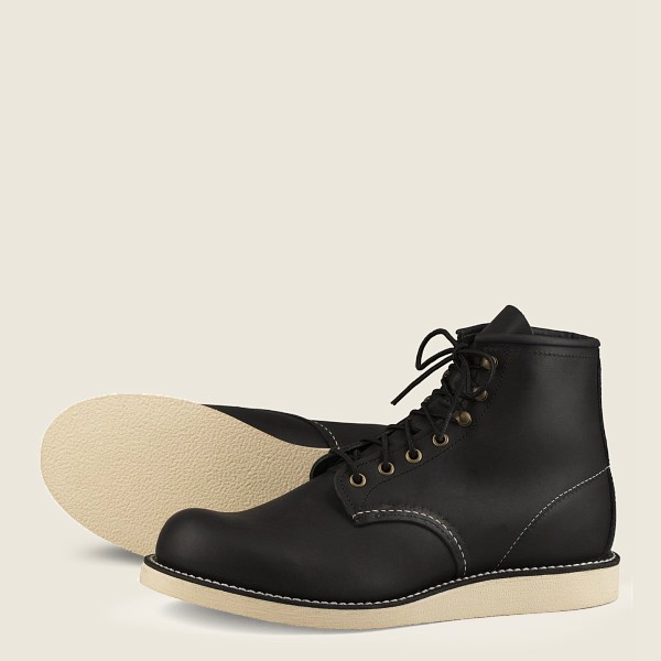 Bottes Red Wing Heritage - Rover - 6-Inch Harness Cuir - Noir - Homme 126MAPLXB